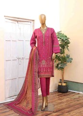 WK-061 -3 Piece Khaddar Printed Suit