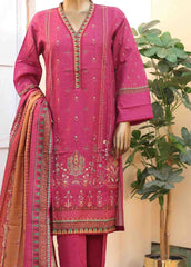 WK-061 -3 Piece Khaddar Printed Suit