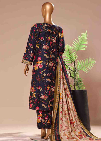 Bin Saeed Fabric - WK-062 -3 Piece Khaddar Printed Suit