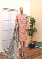 WK-063 -3 Piece Khaddar Printed Suit