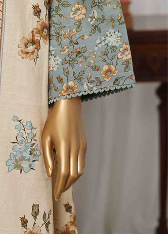 Bin Saeed Fabric - WK-064-3 Piece Khaddar Printed Suit