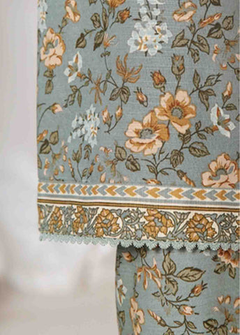 Bin Saeed Fabric - WK-064-3 Piece Khaddar Printed Suit