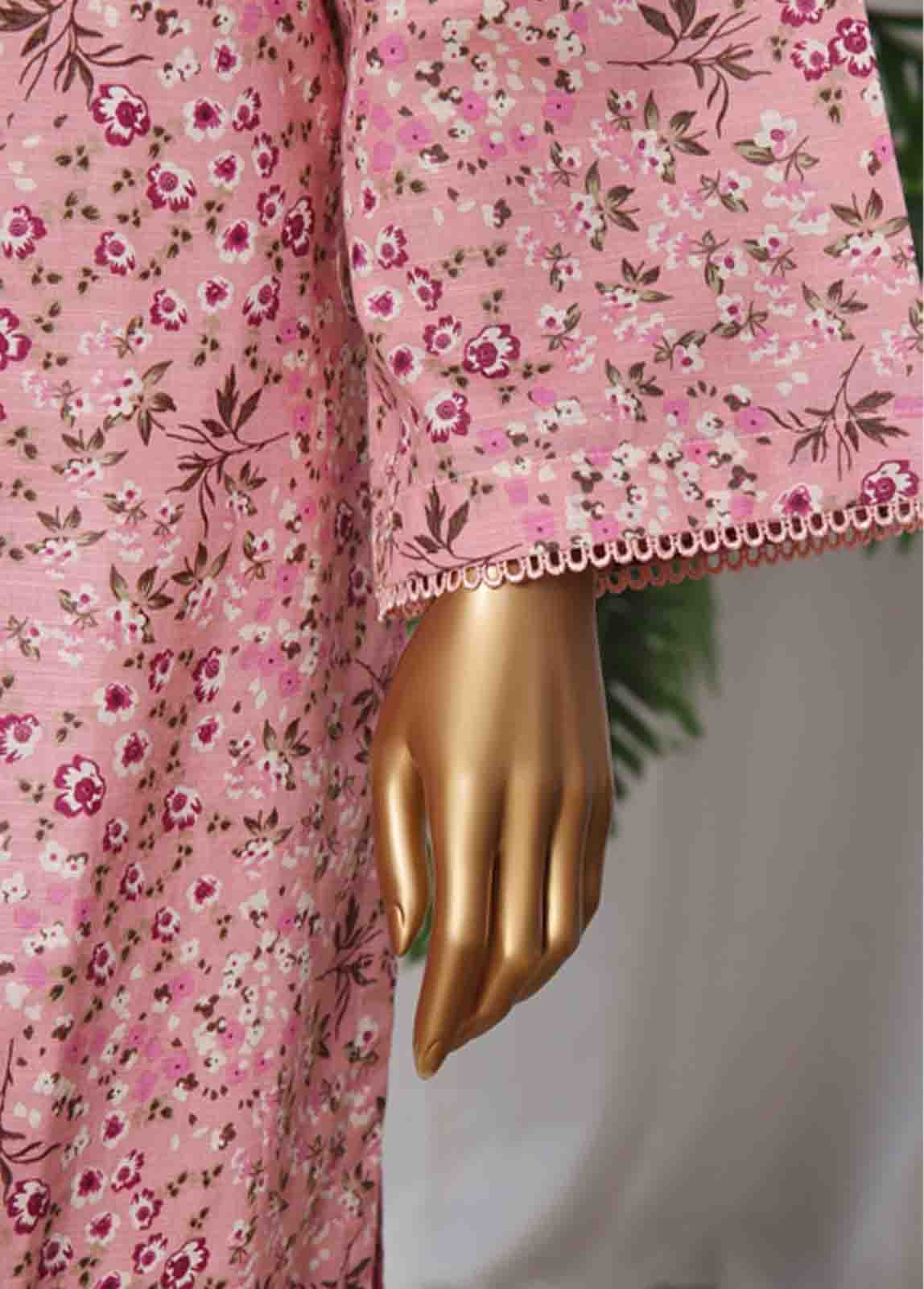 Bin Saeed Fabric - WK-067 -3 Piece Khaddar Printed Suit