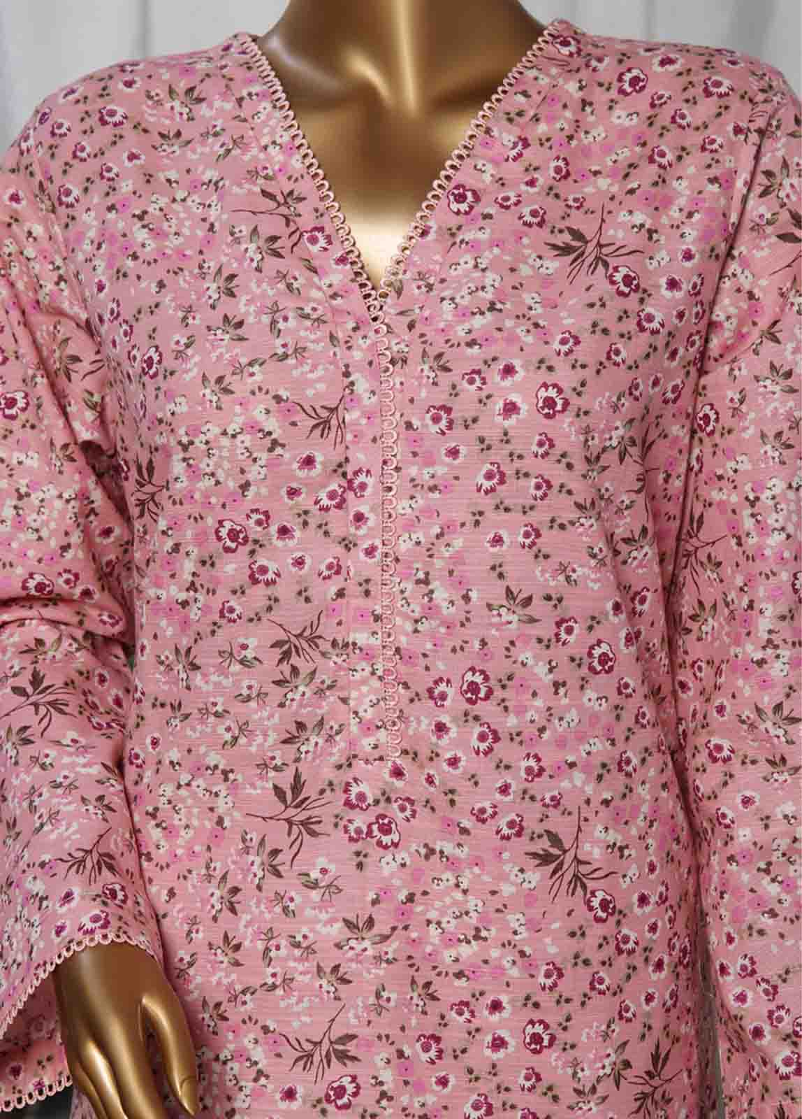 Bin Saeed Fabric - WK-067 -3 Piece Khaddar Printed Suit