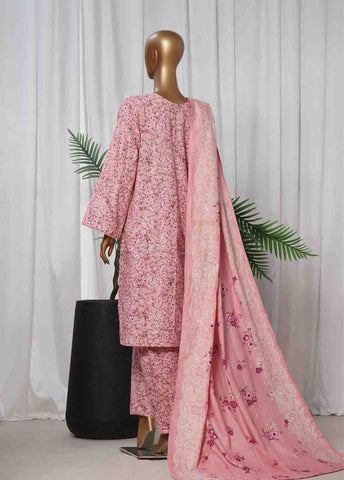 Bin Saeed Fabric - WK-067 -3 Piece Khaddar Printed Suit