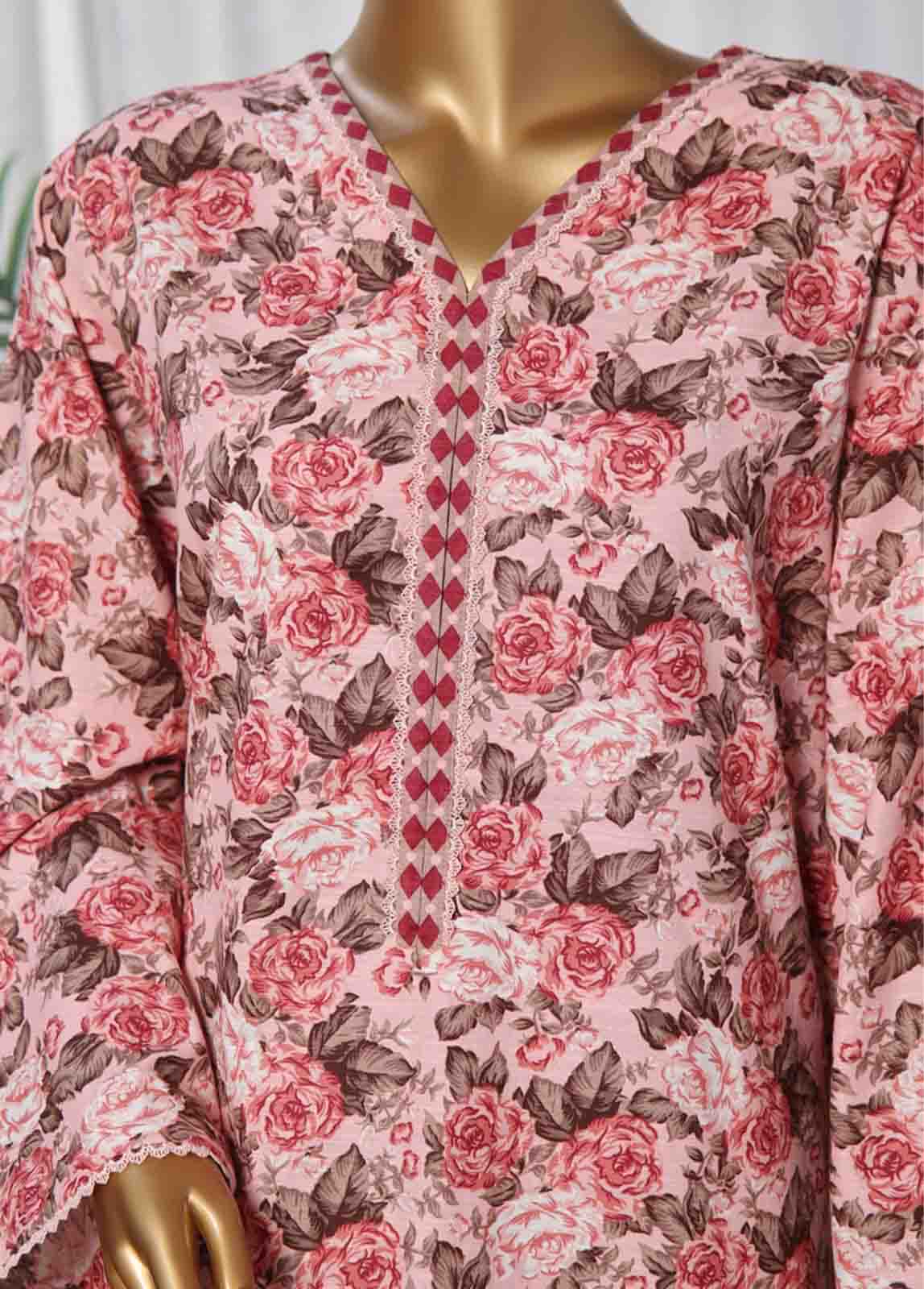 Bin Saeed Fabric - WK-069 -3 Piece Khaddar Printed Suit