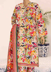 WK-080-3 Piece Khaddar Printed Suit