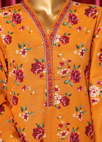 Bin Saeed Fabric - WK-081 B-3 Piece Khaddar Printed Suit