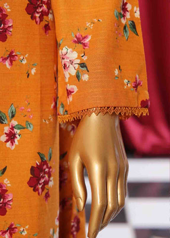 Bin Saeed Fabric - WK-081 B-3 Piece Khaddar Printed Suit