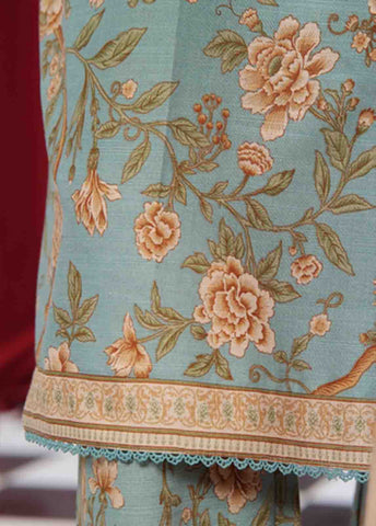 Bin Saeed Fabric - WK-082 B-3 Piece Khaddar Printed Suit