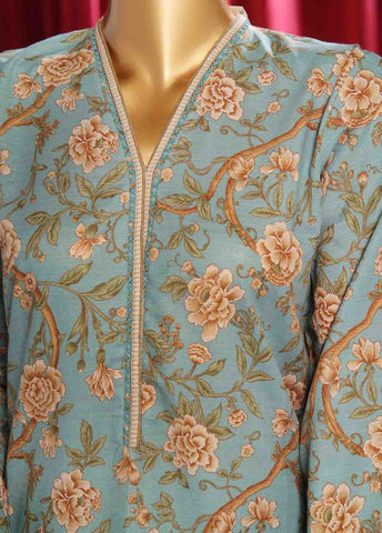 Bin Saeed Fabric - WK-082 B-3 Piece Khaddar Printed Suit