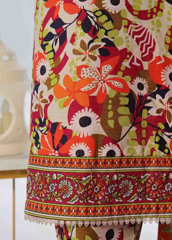 Bin Saeed Fabric - WK-088 B-3 Piece Khaddar Printed Suit