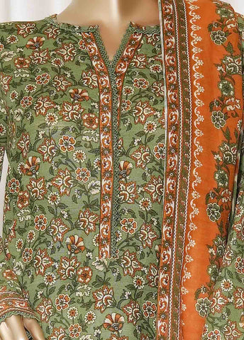 Bin Saeed Fabric - WK-090-PR R77- 3 Piece Khaddar Printed Stitched Suit
