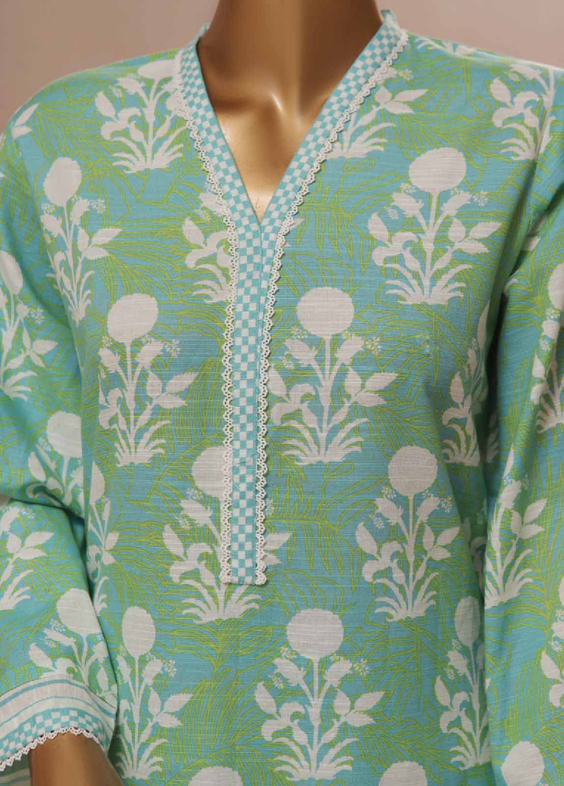 Bin Saeed Fabric - WK-091 R-3 Piece Khaddar Printed Suit