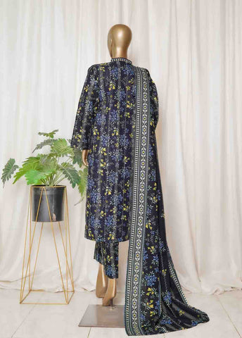 Bin Saeed Fabric - WK-098-PR R77- 3 Piece Khaddar Printed Stitched Suit