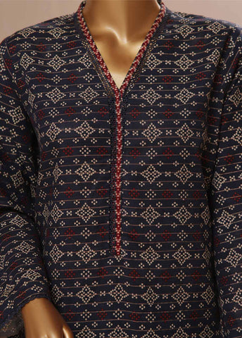 Bin Saeed Fabric - WK-099 R-3 Piece Khaddar Printed Suit