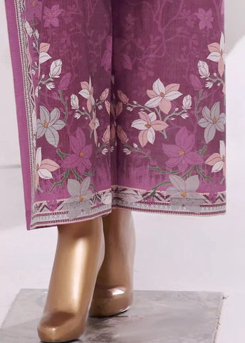 2 Piece Printed Grey & Purple Khaddar Shirt & Trouser