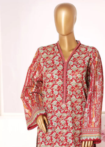 2 Piece Printed MultiColor Khaddar Shirt & Trouser