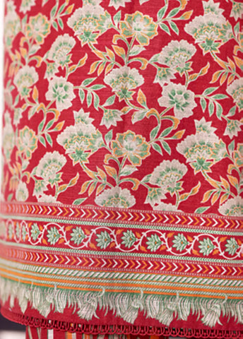 2 Piece Printed MultiColor Khaddar Shirt & Trouser