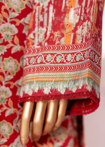 2 Piece Printed MultiColor Khaddar Shirt & Trouser