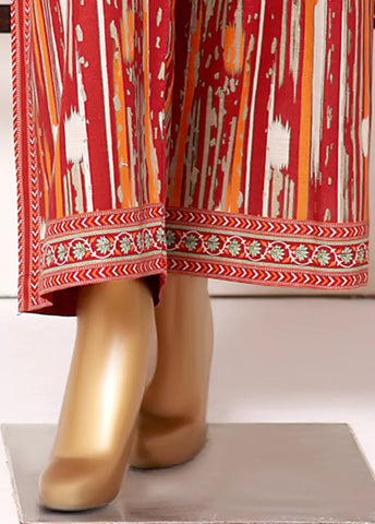 2 Piece Printed MultiColor Khaddar Shirt & Trouser