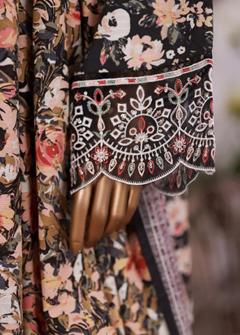 WK-25101-EMB- 3 Piece Khaddar Emboidered Stitched Suit