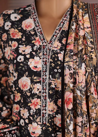 WK-25101-EMB- 3 Piece Khaddar Emboidered Stitched Suit