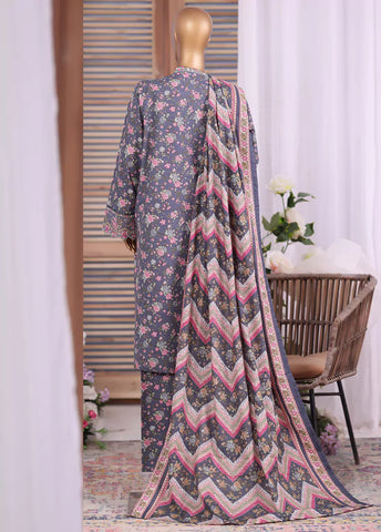 WK-25104-EMB- 3 Piece Khaddar Emboidered Stitched Suit