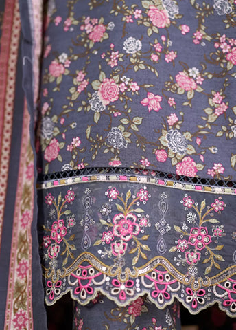 WK-25104-EMB- 3 Piece Khaddar Emboidered Stitched Suit