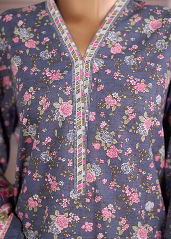 WK-25104-EMB- 3 Piece Khaddar Emboidered Stitched Suit