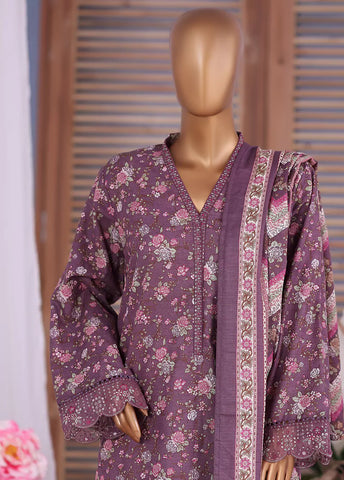 WK-25105-EMB- 3 Piece Khaddar Emboidered Stitched Suit