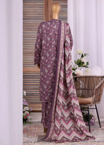WK-25105-EMB- 3 Piece Khaddar Emboidered Stitched Suit