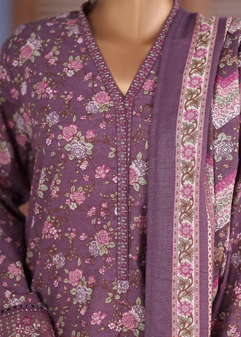 WK-25105-EMB- 3 Piece Khaddar Emboidered Stitched Suit