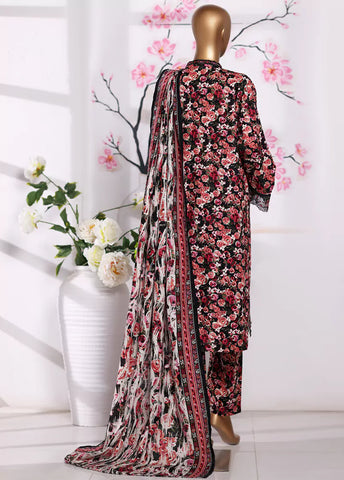 3 Piece Embroidered MultiColor Khaddar Shirt with Trouser & Dupatta