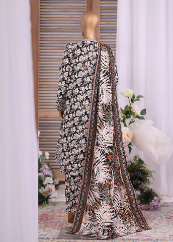WK-25112-EMB- 3 Piece Khaddar Emboidered Stitched Suit