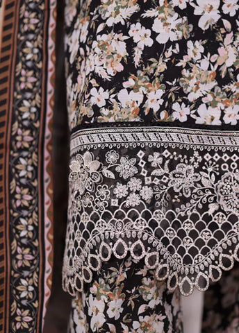 WK-25112-EMB- 3 Piece Khaddar Emboidered Stitched Suit