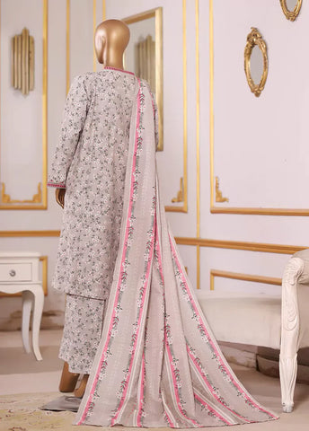 3 Piece Printed MultiColor Khaddar Shirt with Trouser & Dupatta