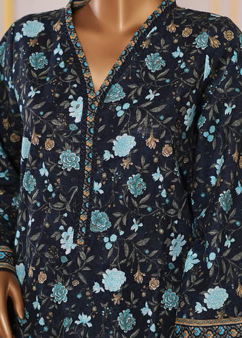 3 Piece Printed MultiColor Khaddar Shirt with Trouser & Dupatta