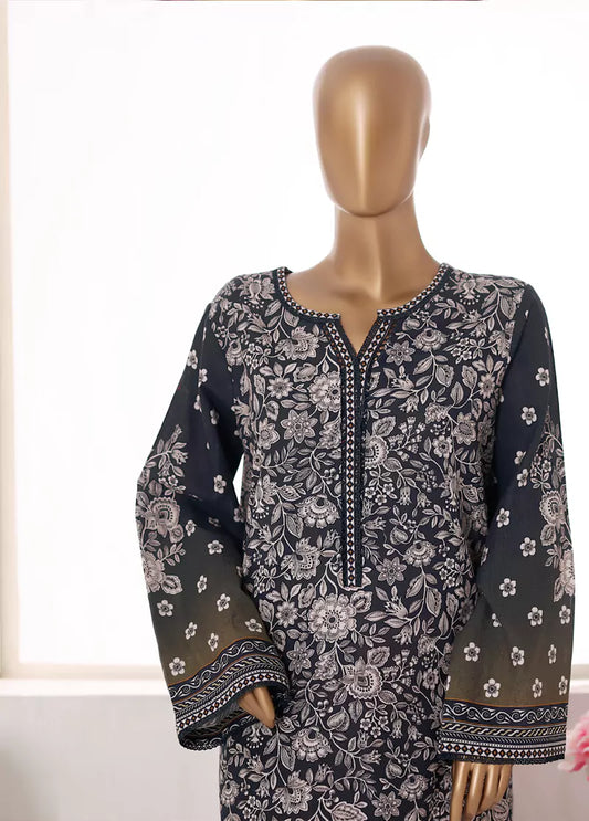 2 Piece Printed MultiColor Khaddar Shirt & Trouser