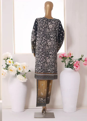 2 Piece Printed MultiColor Khaddar Shirt & Trouser