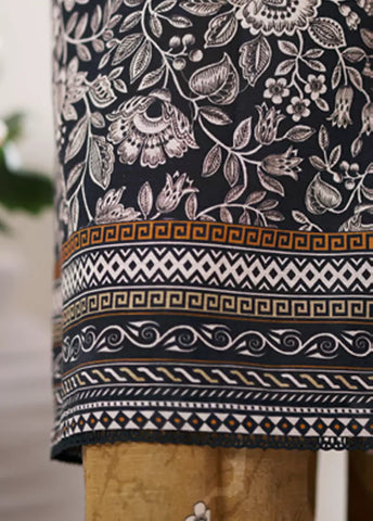 2 Piece Printed MultiColor Khaddar Shirt & Trouser