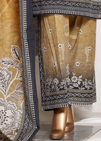 3 Piece Printed MultiColor Khaddar Shirt with Trouser & Dupatta