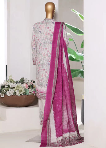 3 Piece Printed MultiColor Khaddar Shirt with Trouser & Dupatta