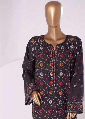2 Piece Printed MultiColor Khaddar Shirt & Trouser