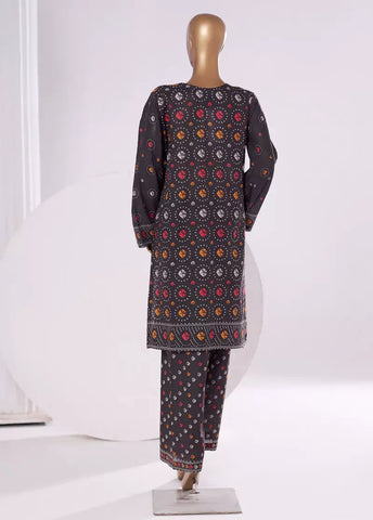 2 Piece Printed MultiColor Khaddar Shirt & Trouser