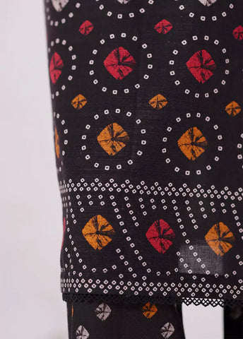 2 Piece Printed MultiColor Khaddar Shirt & Trouser