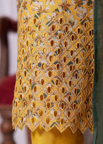 WK-2525-EMB- 3 Piece Khaddar Emboidered Stitched Suit