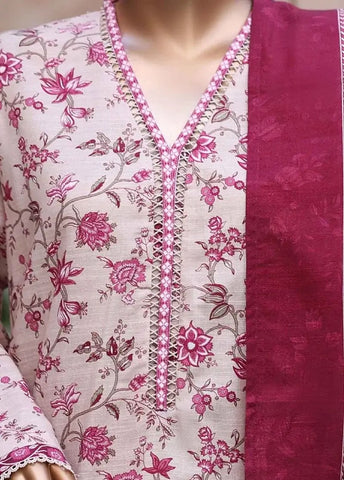 Bin Saeed Fabric - WK-2526-PR- 3 Piece Khaddar Printed Stitched Suit