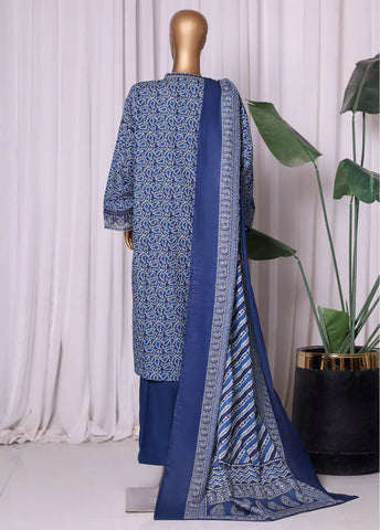 WK-2528-EMB- 3 Piece Khaddar Emboidered Stitched Suit