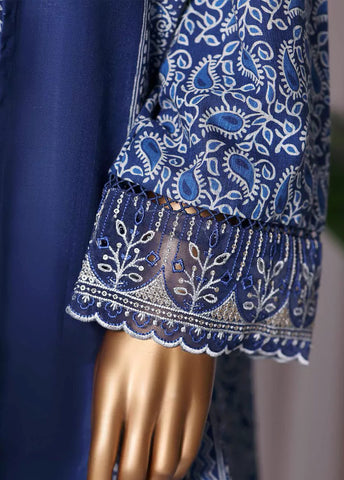 WK-2528-EMB- 3 Piece Khaddar Emboidered Stitched Suit